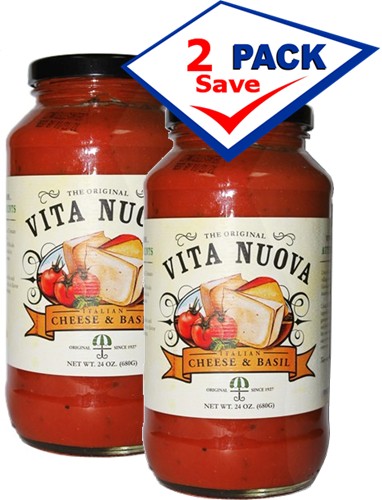 Vita Nuova Italian Cheese & Basil 24 oz Pack of 2